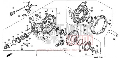 ENGRENAGE MENE DE SORTIE (ST1100A) ST1100AX de 1999